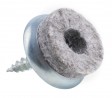 STRONG glide with screw with felt, diameter 18 mm, grey