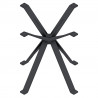 MILADESIGN design central table leg four arms EX 72080-4 anthracite