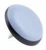STRONG nail glider with teflon, diameter 25mm, grey