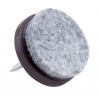 STRONG nail glider with felt, diameter 24mm, brown