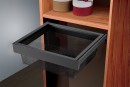 StrongWire wire basket with frame and damped slide, 800 mm, brown