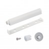 StrongHinges plunger for handleless door opening with magnet and adapter white
