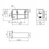 Cabinet hanger Scilm beech left