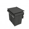 GOLLINUCCI Sorter 580 EVO, 400 mm, 2x29l, gray, incl. drawers and lid