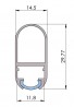 StrongLumio LED profile Rail 2m, anodised silver