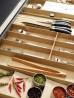 KES 009169 LiniQ cutlery tray knife holder 137x472 light oak