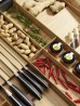 KES 009205 LiniQ cutlery tray cross 137x472 light oak