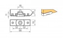 Adjusting leg PR 26 18 (screw = 82730)