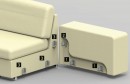 HETTICH 1.23.100.01.05 CoFix M double-sided hanging cover