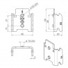 HETTICH 1.23.100.01.05 CoFix M double-sided hanging cover