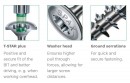 SPAX screw 6x120/68 disc head TXS, W, 4C, partial thread