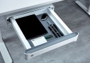 BBP Drawer under the OrgaWork table including full extensions, white finish