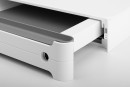 BBP Drawer under the OrgaWork table including full extensions, white finish