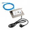LEGRAND Pop-up v2,1 x electrical socket 230 V,1 x data RJ45,1 x HDMI,steel