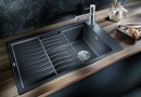 BLANCO 525883 Sink Elon XL 6 S black without eccentric Silgranit PuraDur