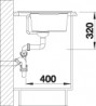 BLANCO 523963 Sink Zenar XL 6S coffee InFino with eccentric Silgranit PuraDur