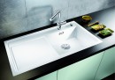 BLANCO 523908 Sink Zenar XL 6S-F coffee InFino with eccentric Silgranit PuraDur