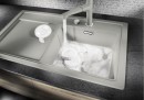 BLANCO 523938 Sink Zenar 5S white InFino with eccentric Silgranit PuraDur