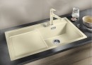 BLANCO 523878 Sink Zenar 5S-F coffee InFino with eccentric Silgranit PuraDur