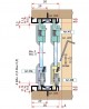 TERNO set for sliding glass 1 door max. 30kg