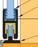 TERNO plastic seal for glass 5mm 3m