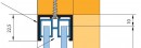 TERNO sliding glass top plastic profile 3m