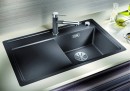 BLANCO 523836 Sink Zenar 45S-F white InFino with eccentric Silgranit PuraDur