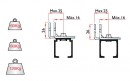 TERNO interior sliding door 40 - 160kg, upper guide holder
