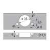 HETTICH 9073677 Sensys 8675 loaded 110° P2O, 45x9.5, quick fix Fix