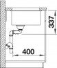 BLANCO 523593 Sink Subline 480/320-U coffee InFino manual Silgranit PuraDur