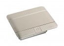 LEGRAND Pop-up v2, 1x230 V electrical socket, 1xRJ45 data, 1xVGA, stainl.steel