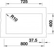 BLANCO 523581 Sink Subline 350/350-U tartufo InFino manual Silgranit PuraDur