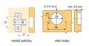 StrongHinges S3 hinge inset slide-on with plate