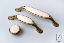 TULIP Handle Margarita 96 antique brass/porcelain/flower