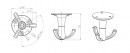TULIP hook Twist black matt