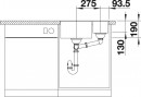 BLANCO 523568 Sink Subline 340/160-F anthracite Silgranit InFino manual