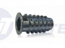 Screw nut with collar, type D, M8x13mm zinc