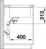 BLANCO 523559 Sink Subline 340/160-U gray rock InFino manual Silgranit PuraDur