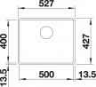 BLANCO 523533 Sink Subline 500-F gray rock Silgranit InFino manual