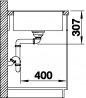 BLANCO 523531 Sink Axia III XL 6S-F coffee InFino with eccent. Silgranit PuraDur
