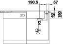 BLANCO 523531 Sink Axia III XL 6S-F coffee InFino with eccent. Silgranit PuraDur