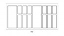 Sideboard Classico Kristall softTouch 100 (922 x 474 mm) black