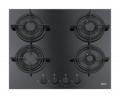 FRANKE Gas hob FHCR 604 4G HE BK C Black glass
