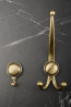 TULIP Hook Murero XL antique brass + screws