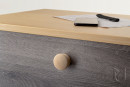 TULIP Knob Jacek pine raw + screw