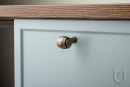 TULIP Knob Rustik antique pewter