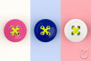 TULIP Knob Bottone blue