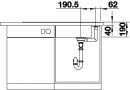 BLANCO 523510 Sink Axia III XL 6 S anthr. InFino with eccent. Silgranit PuraDur
