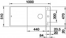 BLANCO 523510 Sink Axia III XL 6 S anthr. InFino with eccent. Silgranit PuraDur
