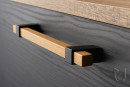 TULIP Handle Beam 192 oak lacquered/black matt